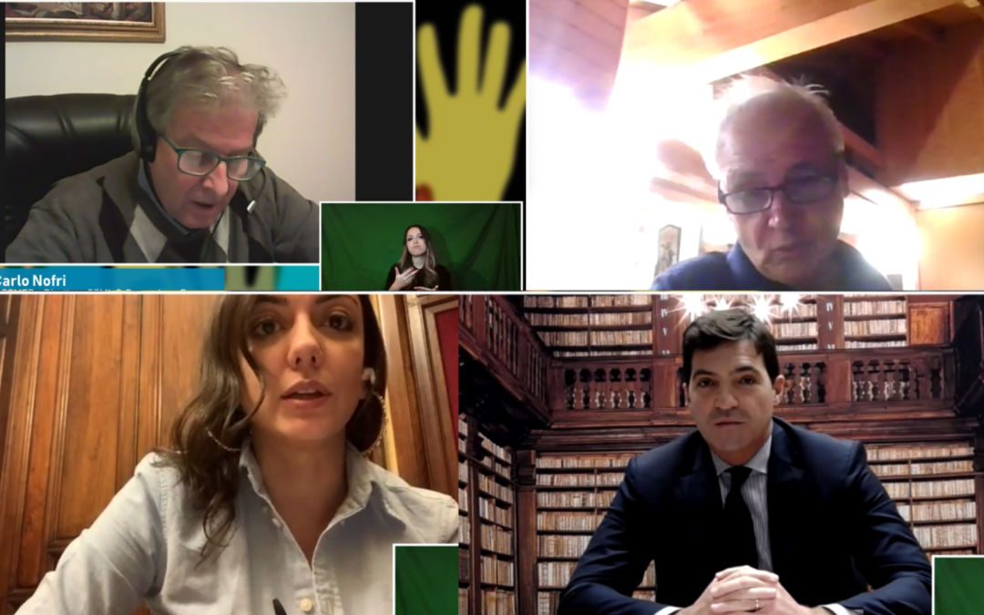 Cerimonia d’inaugurazione del nuovo anno accademico del Corso di Laurea per Mediatori Internazionali delle Lingue dei Segni – Intervento della Montaruli e Lectio Magistralis di Abravanel
